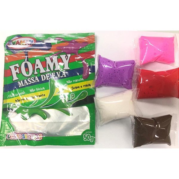 Massa de EVA 5 Cores 50G.