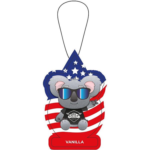 Odorizador para Carro Coala Folhinha 10G Vanilla