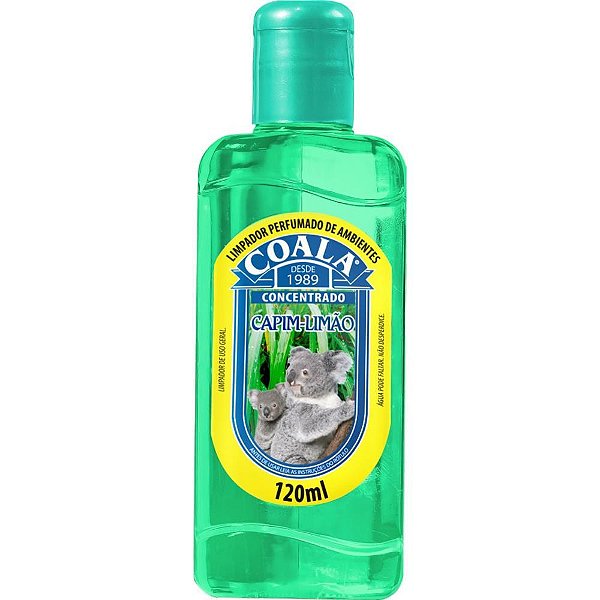 Limpador Perfumado Coala Capim Limão 120ML Pacote com 03