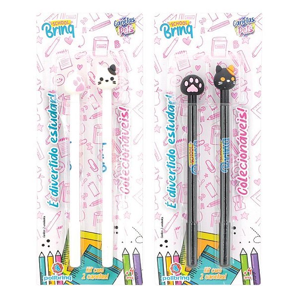 Caneta Esferográfica PETS Blister com 2 (display com 12)