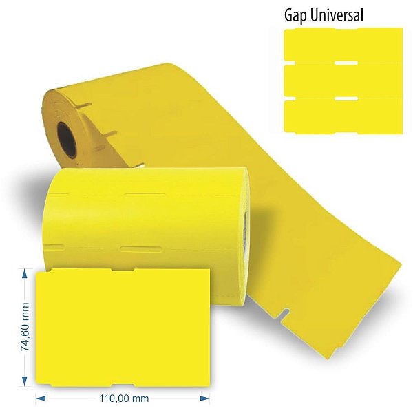 Etiqueta para Marcação Friso Gondola 110X74,6MM com 100 - Rolo com 30