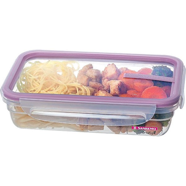 Pote Plástico com Travas FRESHY 820ML - Sanremo