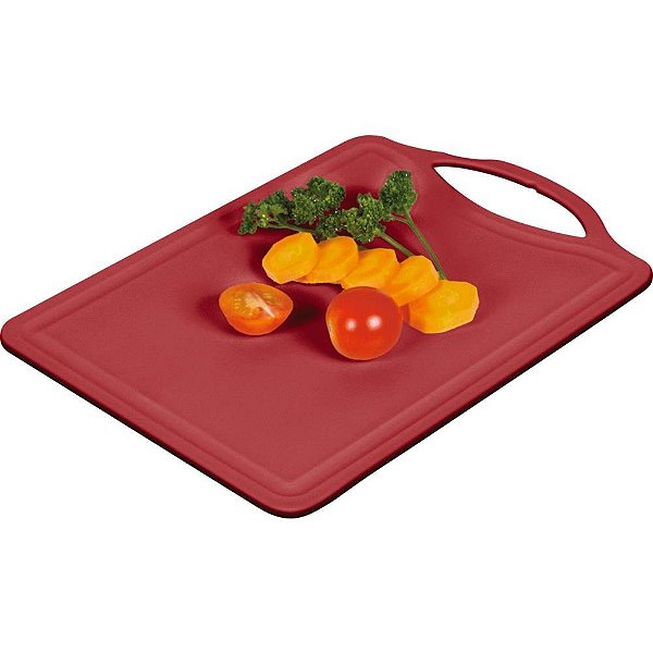 Utensílio Doméstico Tábua de Corte 42,6CM Vermelha