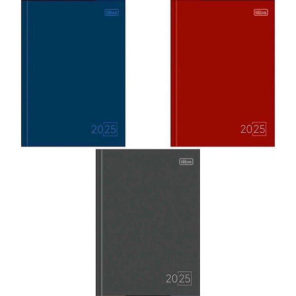 Agenda 2025 Spice Capa Dura Costurada 160 Folhas 145X205MM Pacote com 04