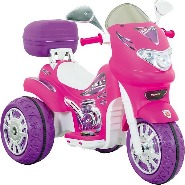 Moto Elétrica SPRINT Turbo Power PINK 12V