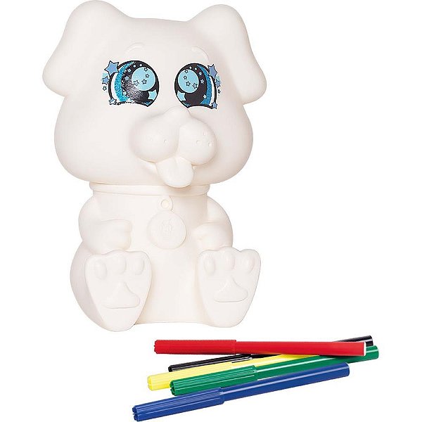 Boneco e Personagem JOY Cachorro Pintura com Canetinhas