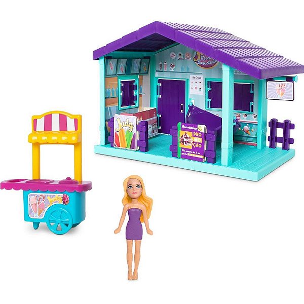 Cenário Temático Playset JUDY Doce Sorveteria