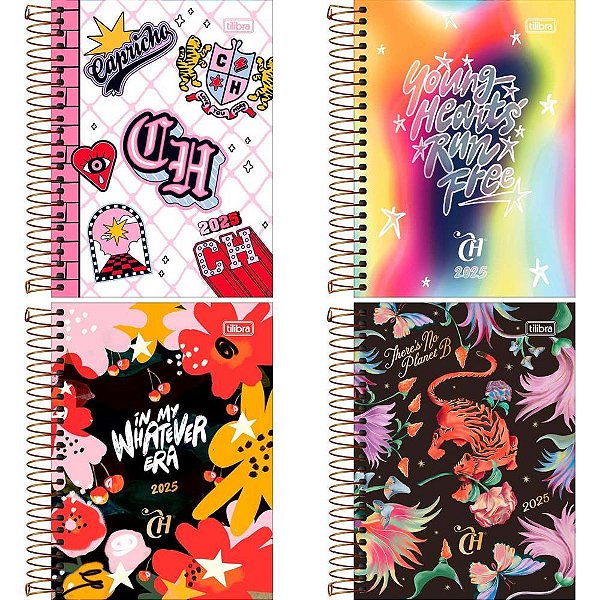 Agenda 2025 Capricho Capa Dura Especial 176 Folhas 117X164MM Pacote com 05