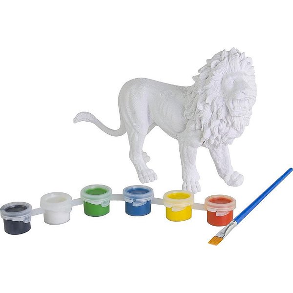 Brinquedo para Colorir KIT Leão de Pintar
