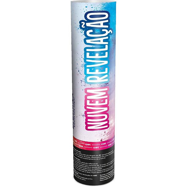 Lançador de Confete Nuvem Revelação Azul 29CM DP.C/12