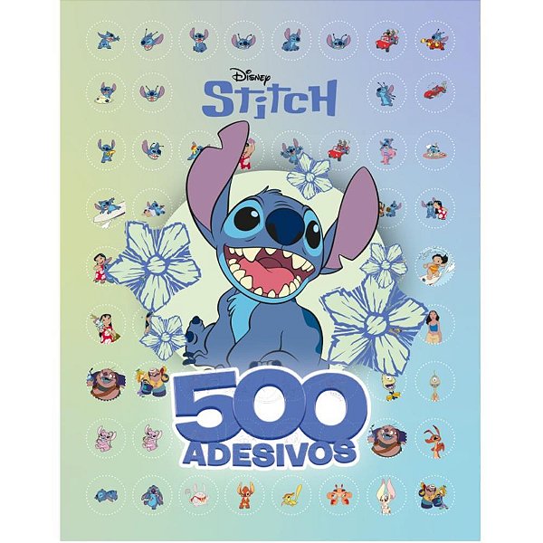 Livro com Adesivos STITCH 40 Páginas C/500 Adesivos