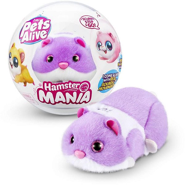 Pelúcia com Mecanismo PETS Alive Hamster com Som Sortido