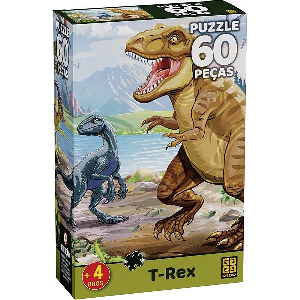 QUEBRA-CABEÇA Cartonado T-REX 60 Pecas