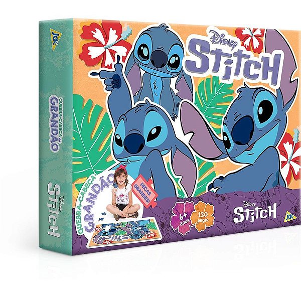 QUEBRA-CABEÇA Cartonado STITCH 120 Peças Grandao