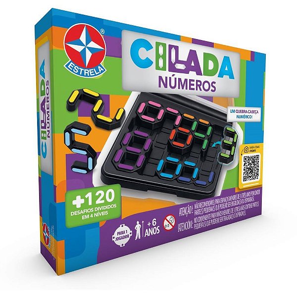Jogo Diverso Cilada Números - 120 Desafios