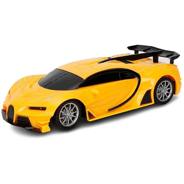 Carrinho Controle Remoto Racing Control Falcon  Amarelo