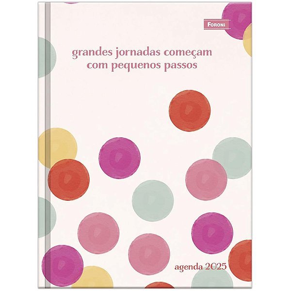 AGENDA/PLANNER 2025 DIZ AI Costurada 20F. 178X254MM Pacote com 05