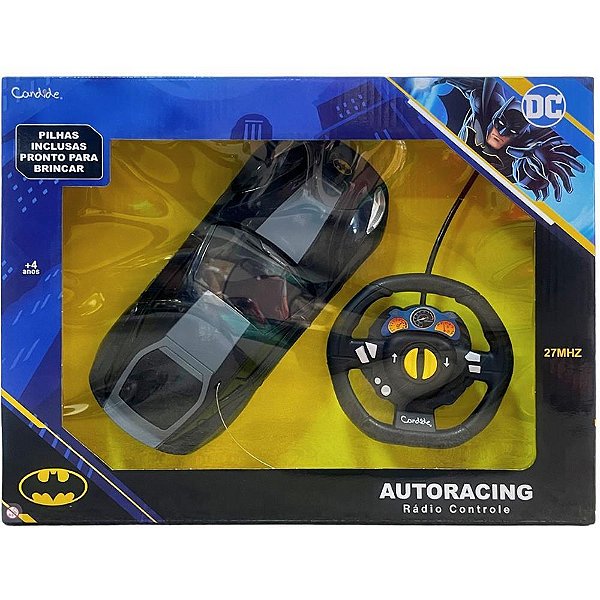 Carrinho Controle Remoto Batman AUTO-RACING 3 Funções - Pilha