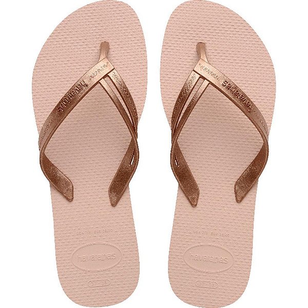 Chinelo Havaianas Feminino Elegance 35/36 Rosa Ballet