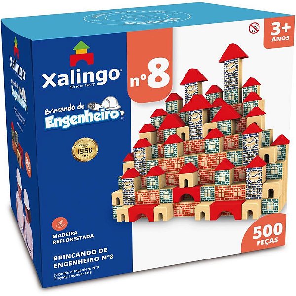 Brinquedo para Montar Brincando de ENGENHEIRO-8 500 Peças