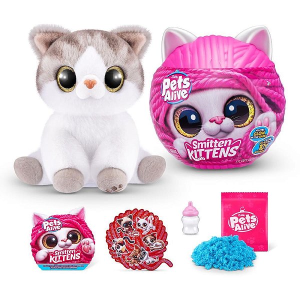 Pelúcia com Mecanismo PETS Alive Gatinhos C/SOM