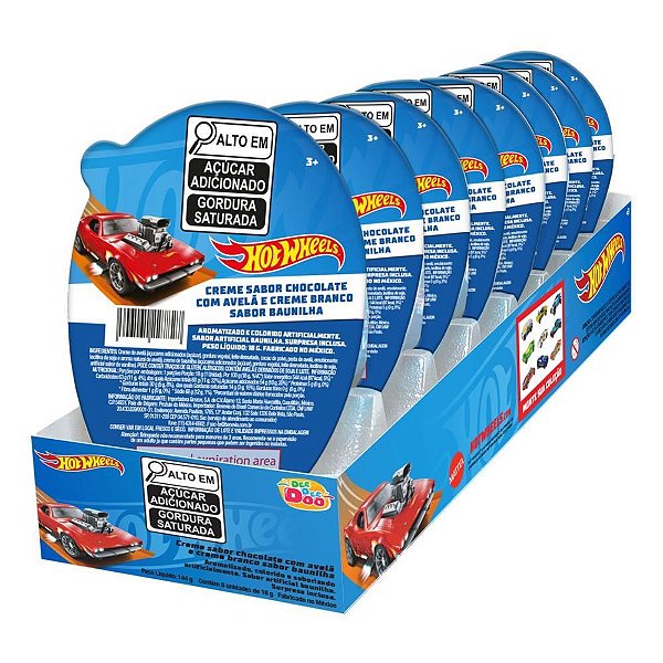 Doce HOT Wheels Choco Creme Surpresa DP C/ 08