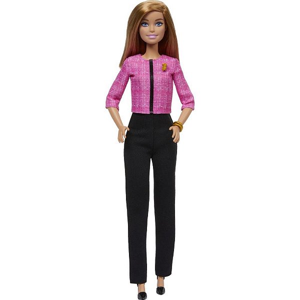 Barbie Profissões Boneca Loira Futura Lider