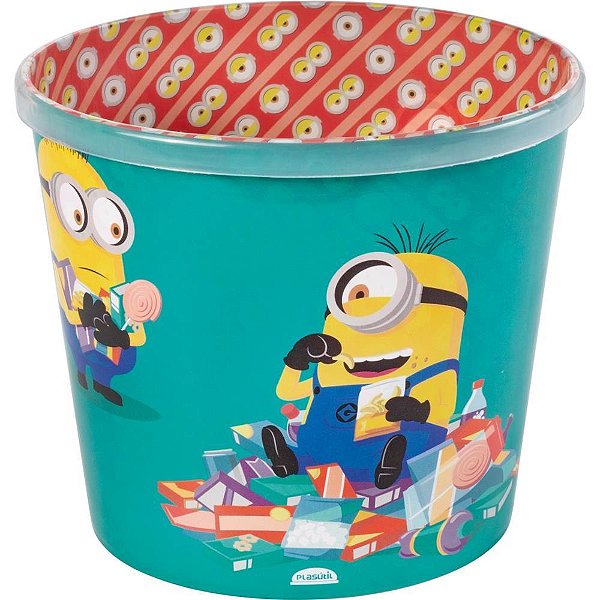 Pote Plástico Balde para Pipoca Minions 2,1L