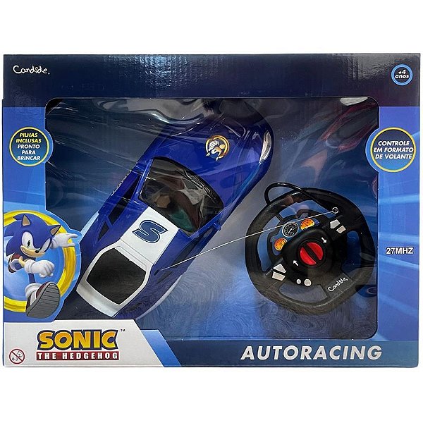 Carrinho Controle Remoto Sonic AUTO-RACING 3 FUNÇÕES/PILHA