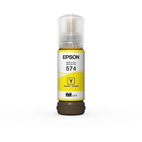 Refil Tanque de Tinta EPSON T574 Amarelo para L8050/18050 - 70ML