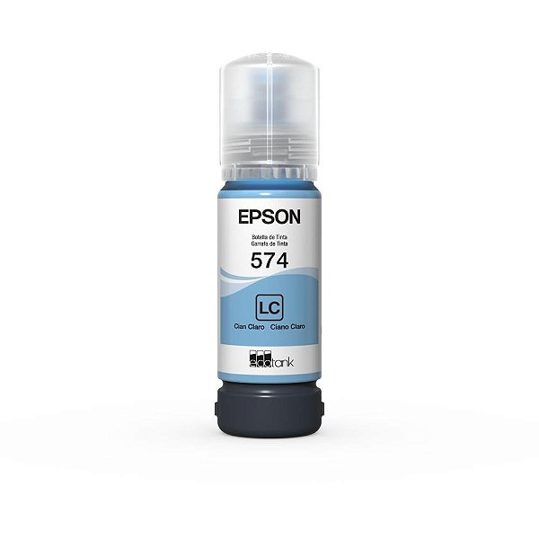 Refil Tanque de Tinta EPSON T574 Ciano Claro L8050/18050 - 70ML