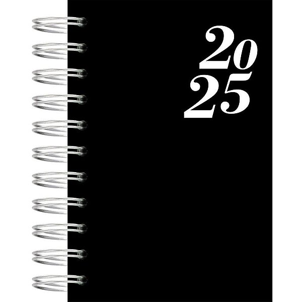 Agenda 2025 Masculina Espiralada Capa Dura 160 Folhas.