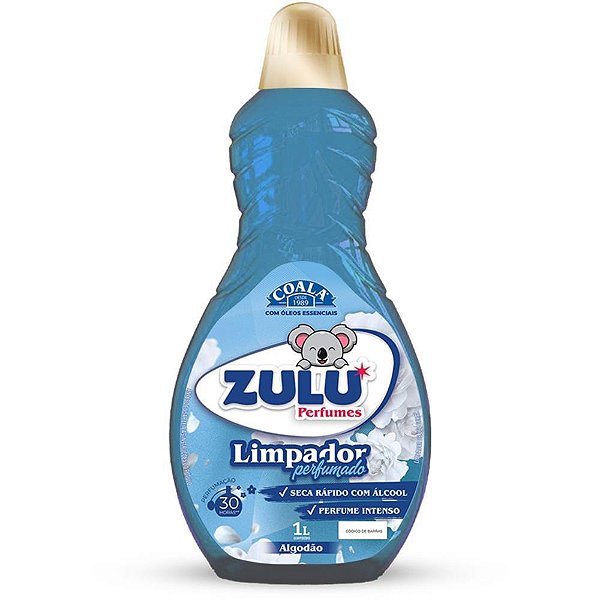 Limpador Multiuso Zulu Perfume Algodão 1L Caixa com 12 Unidades