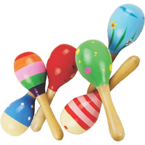 Instrumento Musical Maraca Infantil 13 CM Sortido