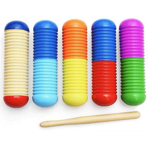 Instrumento Musical Chocalho Reco Infantil 14 CM - Sortido
