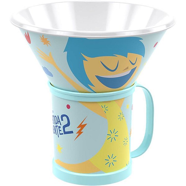 Kit Copo Decorado Divertidamente 360ML + BOWL 540ML