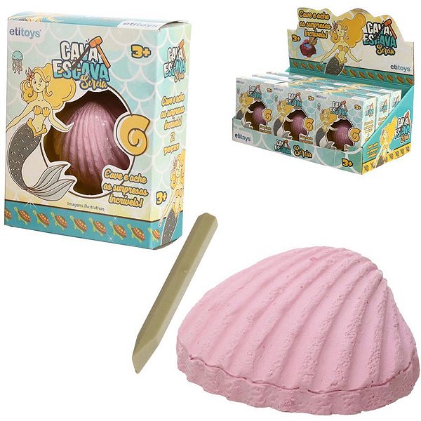Brinquedo Diverso Cava Escava Sereias Display com 12