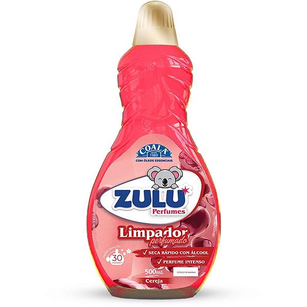 Limpador Multiuso Zulu Cereja 500ML Caixa com 12