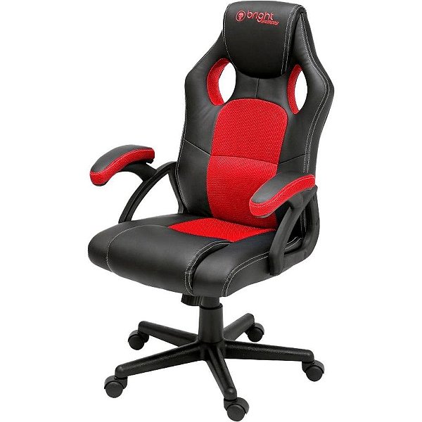 Cadeira Gamer BRIGHT 602 Vermelha - Conforto e Durabilidade