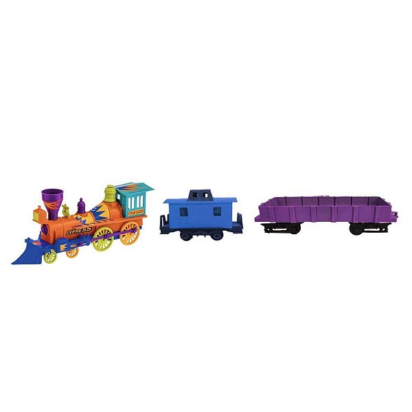 Locomotiva Gulliver com 2 Vagões e Adesivos