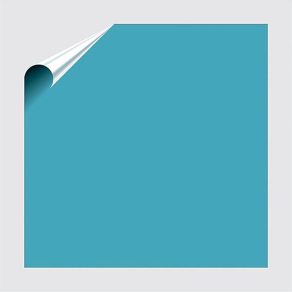 Toalha Plástica Perolizada 78X78CM Azul Claro - 10 Rolos