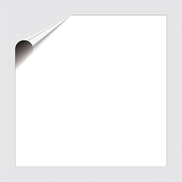 Toalha Plástica 78X78CM Perolizada Branca - Rolo com 10 Folhas