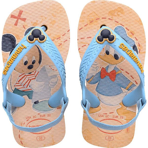 Chinelo Havaianas Infantil BABY Disney Classics 22 Amarelo PAR