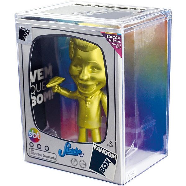 Boneco e Personagem Fandombox Silvinho Dourado 12CM com Embalagem Exclusiva