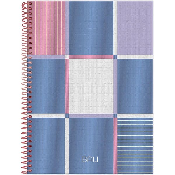 Caderno 01X1 Capa Dura Bali 80 Folhas Pacote com 04