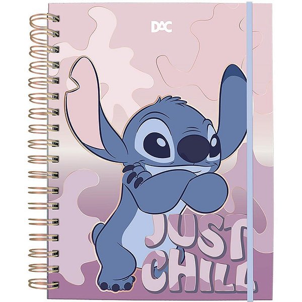 Caderno 01X1 Capa Dura Colegial STITCH SMART 80 Folhas