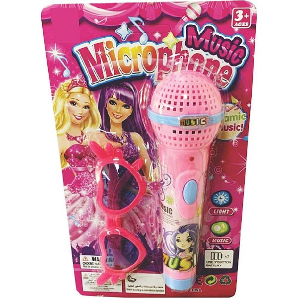 Instrumento Musical Microfone e Oculos STAR