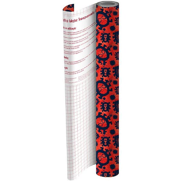 Plastico Adesivo 45CMX10M SPIDER-MAN PP 0,08MM Rolo