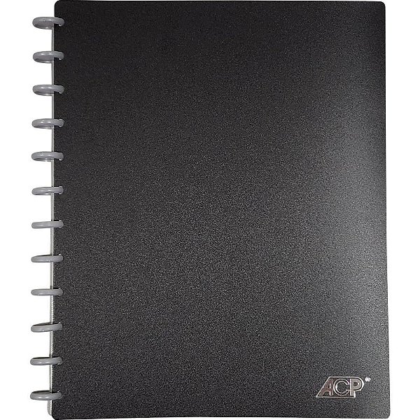 Pasta Catálogo A4 CANDY PP 30 Envelopes PRETO/PRATA