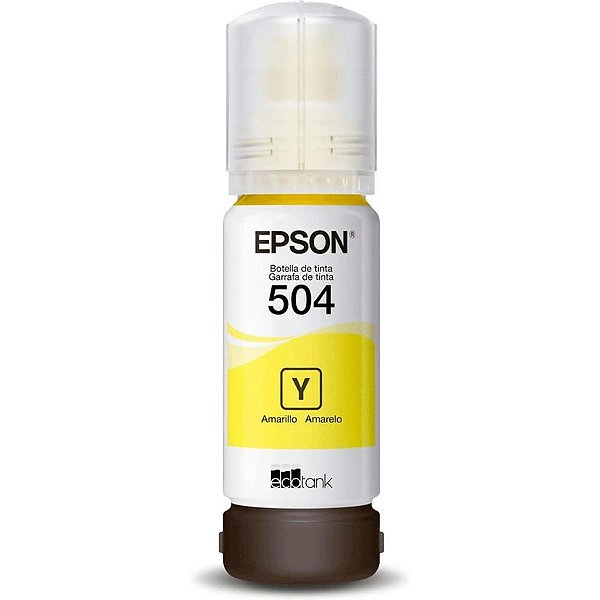 Refil Tanque Tinta EPSON T504 Amarelo - T504422-BR